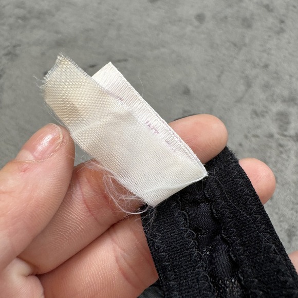 VTG Parfait Bra Womens 32C Floral Lace Mesh Embroidered Underwire Lingerie Bow - Picture 6 of 11